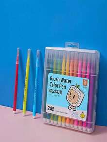 Canetas Marcadoras Laváveis Em 12/18/24 Cores Para Desenho, Marcação, Coloração E Esboço Em Madeira, Vidro, Cerâmica, Papelão, Papel, E Diversas Superfícies. - Multicolorido - Ver 3