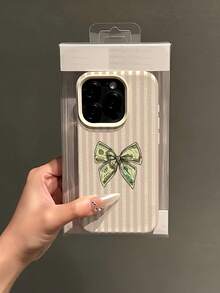 1 chiếc ốp lưng điện thoại TPU chống sốc tối giản hình nơ tiền giấy sọc trắng, bao phủ toàn bộ diện tích, tương thích với Apple 17, 16, 15, 14, 13, 12, 11 Pro Max, Air, Series - Nhiều màu - Xem 4
