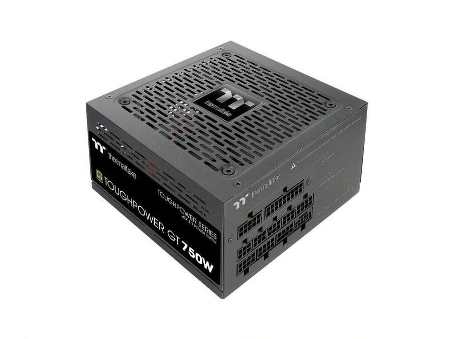 Thermaltake Toughpower GT 750W ATX 3.1 Standard Power Supply; 80 Plus Gold Efficiency; Smart Zero Fan; Native 300W PCIe 5.1 Connector; PS-TPT-0750FNFAGU-3 - US B Type Plug(110-127V) - View 1