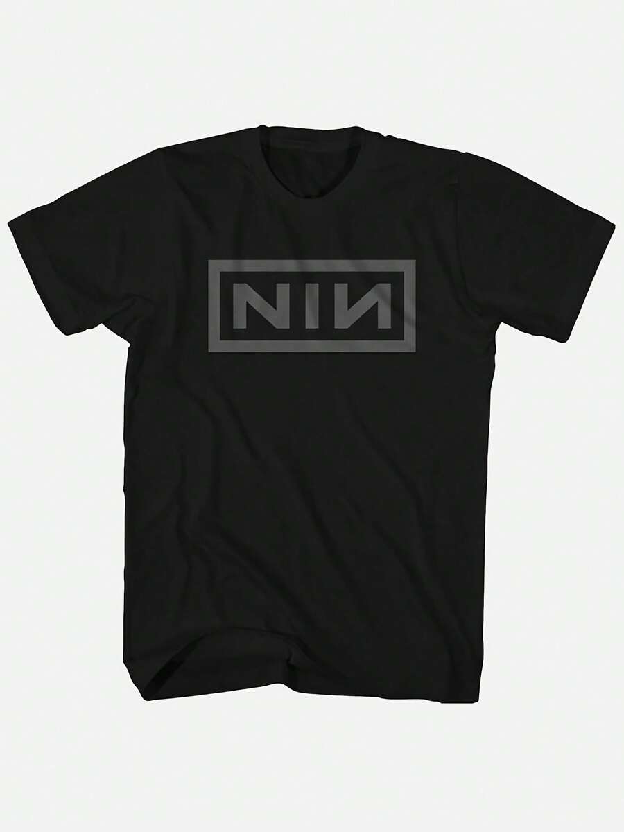 Nine Inch Nails T-Shirt Grey NIN Logo Uni Rock Band Tee - Style 22 - View 1