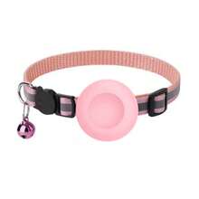 iDestry Cute Cat Collar With Detachable Reflective Kitten Collar With Bell, Compatible With Apple AirTag Holder, Nylon Silicone Material, Multiple Colors Available, Adjustable - Multicolor - View 19