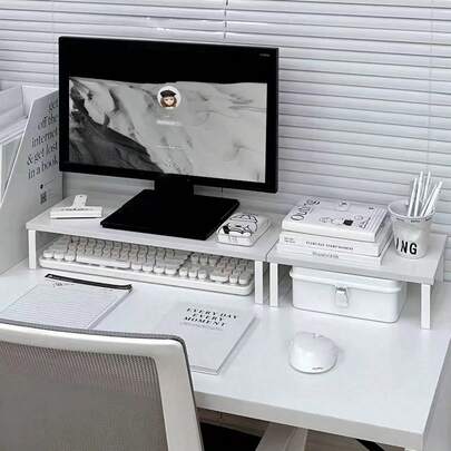 1个台式电脑显示器支架增高架，返校必备，显示器增高架，台式电脑显示器支架架，办公桌收纳整理架，办公桌配件