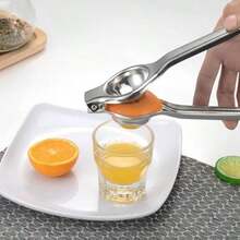1pc Stainless Steel Manual Lemon Squeezer, Portable Fruit Juicer, Kitchen Tool - Multicolor - View 2