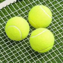 Professional Rubber Tennis Ball, 3 Pieces, High Resilience Tennis Practice Ball For School Club Competition Training Exercises - Multicolor - View 9