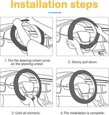 Bling Car Steering Wheel Cover, 15 Inch Rhinestones Soft Leather Elastic Steering Wheel Protector, Sparkly Crystal Diamond For Women Girls, Car Interior Accessories For Most Cars,Home Décor,Car Accesssories,Car Decor,Car Essentials,Car Stuff,Valentine's Day,Car Acessesories Women (Pink) - 粉色 - 查看 5