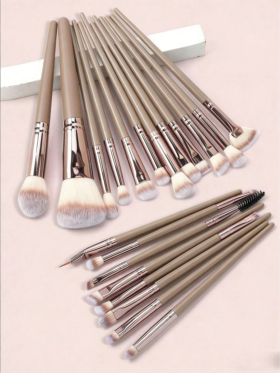 20 piezas Set de brochasde cepillo de maquillaje de duo-fibra,Navidad, Regalo de Navidad, Invierno, Día de Acción de Gracias, Decoración Navideña, Maquillaje, Fiesta, Playa, Años 2000, Ofertas, ,Regalo