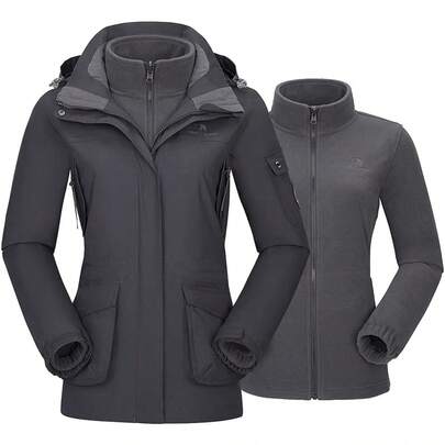Chaquetas de invierno impermeables para esquí, cortavientos, forro interior de polar para lluvia, nieve, senderismo al aire libre