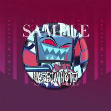 《地狱客栈》动漫周边，阿拉斯托、查理、安琪儿、潘提厄斯主题饰品 - 徽章、挂件、生日礼物 - 圣诞礼物 - 完美礼物 - 实物礼物（无水印） - 彩色 - 查看 15