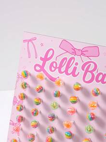 26*35厘米粉色蝴蝶结婴儿派对棒棒糖展示架，可重复使用的糖果/甜点架，一周岁生日派对用品，家用甜甜圈展示架，派对食品展示架，棒棒糖架，性别揭晓派对装饰，婴儿派对/性别揭晓派对餐桌装饰，婴儿派对礼物，性别揭晓派对用品，派对甜点站，粉色蝴蝶结装饰，公主派对装饰，婴儿派对装饰 - 粉紅色蝴蝶結 - 查看 9