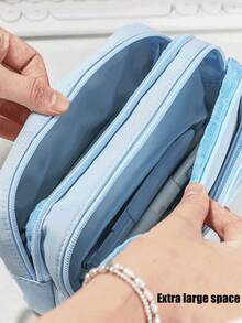 1pc Customizable 3D Cartoon Stationery Pencil Case, High-Quality Cute Pencil Bag With Large Capacity, Suitable As Back To School Gift - Multicolor - View 5