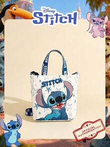 Disney 1个官方授权的史迪奇图案方形包，糖果包，可爱卡通女孩手提包，轻便单肩包，可调节肩带斜挎包，适合日常/外出/装手机/钱包和小件必需品 - 彩色 - 查看 14