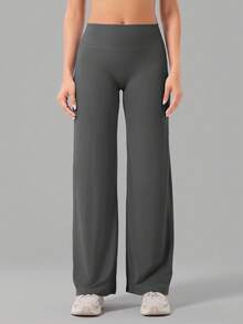 YZMJAFU Quần jogger ống rộng nữ kiểu dáng thường ngày, thoải mái, rộng rãi, phù hợp cho mùa xuân, hè, thu, lý tưởng cho trang phục thường ngày. - Màu xám đen - Xem 8