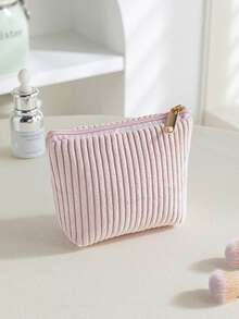 Personalized Women's Cosmetic Bag - Large Capacity Makeup Organizer With Mesh Pockets, Zipper Closure, Soft Fabric And Sturdy Handle, Convenient Travel Toiletry Bag, Personalized Gift