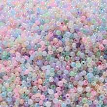 Yiwu Qiyou Accessories Co., LTD 2mm 5000/2500 piezas Cuentas de vidrio de colores a granel para el verano - Cuentas redondas uniformes de alta calidad para hacer pulseras y joyería DIY - Multicolor - Ver 3