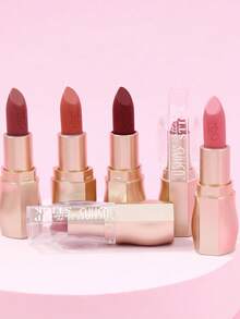 USHAS Matte Lipstick, 11 Colors Available, Nude Velvet Texture Lipstick, Long-Lasting Waterproof, Easy To Apply, Non-Stick, Great For Valentine's Day Gift, Suitable For Daily Makeup - #03 - View 7