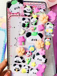 Hình dán gấu trúc dễ thương ấn mông giúp giảm căng thẳng - Hình dán mềm mại và đàn hồi, hình dán 3D dễ thương chất lượng cao, trang trí giảm căng thẳng vui nhộn, hình dán hoạt hình Nhật Bản 3D vui nhộn với kết cấu chắc chắn. - Nhiều màu - Xem 5