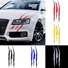 2pcs Car Ghost Claw Car Stickers Headlights Decorative Claw Car Stickers Hood Scratches Lamp Eyebrow Stickers - Nhiều màu - Xem 3