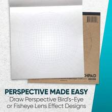 Kooalaa Tools | Drawing Perspective (1 And 2-Point) Large Sketch Pad (5 Point) - 5Point - View 3