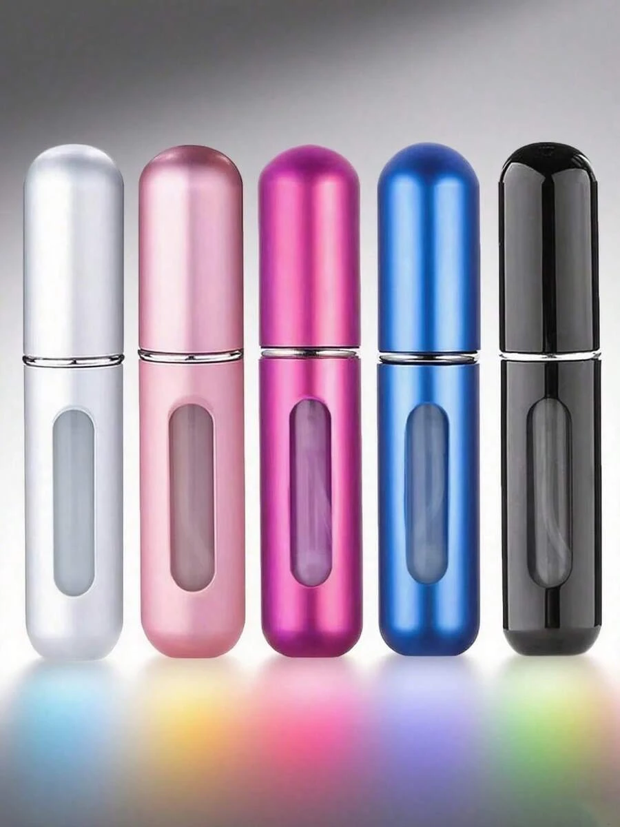 1pc 5ml Black Portable Mini Refillable Perfume Spray Bottle It Can Fit Easily Into A Makeup Bag, Crossbody Bag, Pocket, And Even A Pencil Case, Without Adding To Travel Weight, Meeting Fragrance Touch-Up Needs Anytime, Anywhere. Suitable For Occasions Like Dates And Outdoor Activities. - màu đen - Xem 1