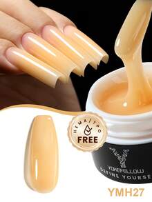 YOKEFELLOW 15g Nail Extension Builder Nail Gel Jelly Green Orange Builder Nail Gel For Nail Nail Extension Summer Nails & Long-Lasting Nail Strengthener Nails Enhancement Nail Art Salon DIY At Home Manicure & For A Gift - 彩色 - 查看 10