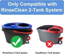 Mop Heads Replacements For Ocedar, 5 Pack Mop Replace Head For Ocedar RinseClean 2-Tank System, Spin Mop Replacement Head With 2 Scrubber Mop Head, Microfiber Mop Refills Deep Cleaning - 軍綠色 - 查看 2