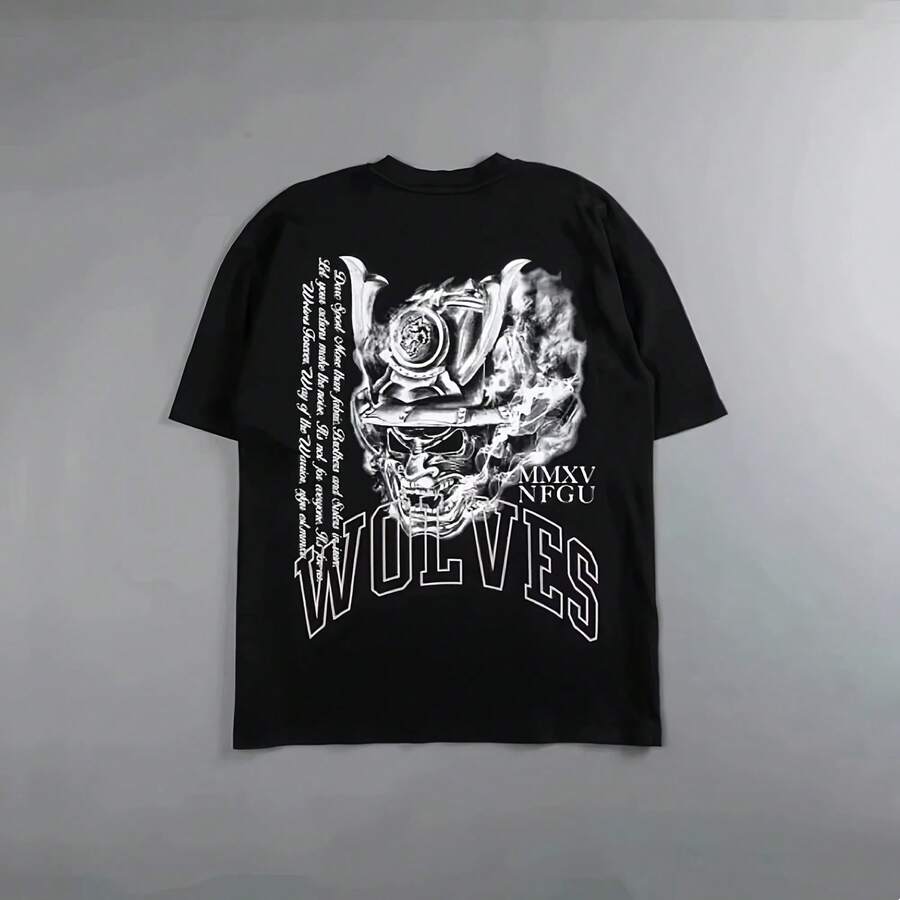 2025 New DARCSPORT Summer Black Knight Short Sleeve Men's Casual Loose Tee Funny Summer Sports Casual Loose Plus Size T-Shirt - Đen 4 - Xem 1