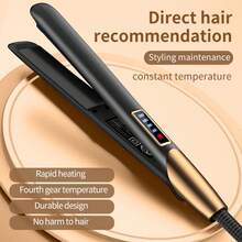 OBOVAY 专业陶瓷直发器，插电加热，快速温度调节，家用及沙龙适用，护发礼品，情人节礼物 - 彩色 - 查看 2