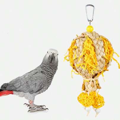 1pc Random Color & Style Parrot Chewing Toy, Training, Grinding Teeth, Entertaining, Climbing Toy For Parrots