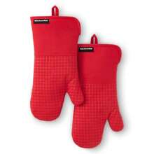 CYPNKitchenAid Gourmet Series - Juego de 2 Manoplas para Horno Resistentes al Calor hasta 700 °F Agarre de Silicona Suave puño magnético Verde Pistacho 7 x 14 PulgadasFashion - 227316724 - Ver 9