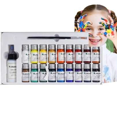 CYPNLMKB Pintura Textil 12 Colores/Juego Apto para Niños y Adultos Para Artes En Ropa Zapatos Y Lienzos 12 Colores/JuegoFashion