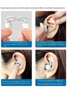 Silicone Earplugs, Noise-Proof Earplugs, Reusable, Comfortable Ear Protection, Super Noise Reduction, Sleep Earplugs, Office Nap, Sleep Noise Blocking Earplugs, Nap Accessories, Travel Supplies, Vacation, Summer Holiday, Back To School Season, Christmas Gift, Thanksgiving Gift - Multicolor - View 2