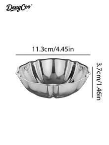 Dengcoo 1 chiếc cốc tráng miệng, bát tráng miệng, chân nến, khay phục vụ, đĩa xinh xắn bằng thép không gỉ, thích hợp cho gia đình, khách sạn, nhà hàng, tiệc tùng hoặc các buổi tụ họp khác. - Cái bát - Xem 16