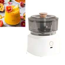 Cordless Electric Meat Grinder And Baby Food Maker | 4-In-1 Multifunctional Chopper For Garlic, Nuts, And Purees | Built-In Battery, Portable Mini Kitchen Chopper | Compact And Easy-To-Clean Design With Built-In Blender (White)
