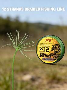 1roll 12-Strand 150m/164yds Wear Resistant Fishing Line - Green - View 4