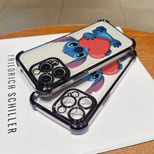 This Disney Lilo & Stitch Phone Case, Featuring Cartoon Characters Like Stitch And Angel, Boasts A Cute And Playful Design, A Simple And Stylish Appearance, And A Smooth And Comfortable Feel. It Offers Camera Protection, A Transparent And Fashionable Back Panel, And Reinforced Corners For Effective Drop Protection, Making It An Ideal Choice For Young People. This Phone Case Is Compatible With IPhone 17/16/15/14/13/...12/11/XR/XS/X Series And SamsungGalaxy S22, S23, S24, And S25 Series Phones. It's The Perfect Gift For Friends And Family. - 紫色 - 查看 11