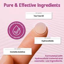 140 Pcs Large Pimple Patches For Face \U2013 7 Sizes XL Acne Patches For Full Face, Big Hydrocolloid Bandages For Body, Chin, Forehead, Chest &Amp; Back Hydrocolloid Patch (Round, Crescent, Oval &Amp; Rectangular) - ColorC - 查看 6