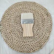 1支/3支装矩形柄羊毛刷；木柄刷；油漆刷；短柄羊毛刷 - 白色 - 查看 7