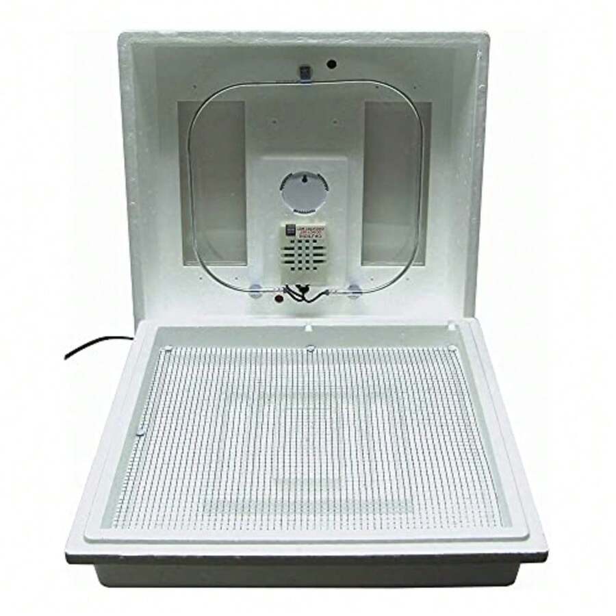 CYPNFarm Innovators 2100 - Incubadora de Aire sin calefacción para 4 docenas de Huevos con higrómetro Integrado Circuito de Estado sólido y 2 Ventanas de visualización Grandes Color BlancoFashion - 227394737 - Ver 1