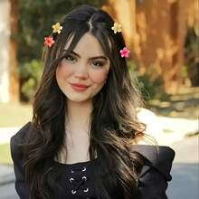 18-Piece Stylish And Elegant Colorful Gradient Flower Shape Hair Clips, Perfect Hair Accessories For Daily Use And Outdoor Vacation Wear,Suitable For Beach Photography, Casual Daily Use, Creating A Casual And Fashionable Appearance, Small And Exquisite Hair Accessory Clip - Màu sắc ngẫu nhiên - Xem 7