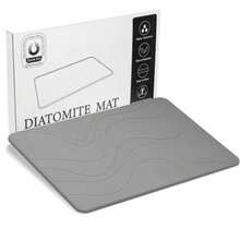 CYPNTapete de Baño de Piedra de Lujo Regalos de Navidad Año Nuevo Antideslizante Tapete de Ducha de Tierra de Diatomea Ecológico Superficie Absorbente Instantánea Apto para Tina de BañoFashion - A-Gris - Ver 9