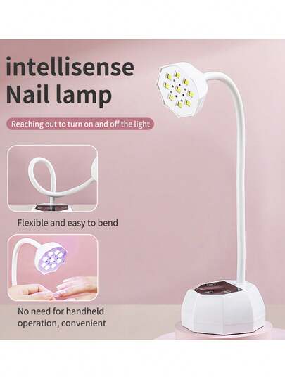 LIMEGIRL 800mAh UV/LED美甲灯，可充电快速固化U型凝胶美甲烘干机，适合初学者、家庭和美甲沙龙使用，女士礼物，高性能，亲肤