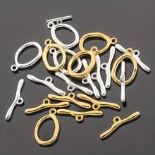 3pcs Asymmetrical Ring Oval OT Clasp, Glossy Round Circle Loose Connection Clasp, Minimalist Hollow Wavy Flower Pierced Ending Clasp, 3D Wave Asymmetric Buckle, Suitable For Jewelry DIY Bracelets, Necklaces, Anklets, Earrings, Hair Accessories, Pendants, Phone Straps, Keychains, Clothing Accessories, Craft Decoration - Multicolor - View 11