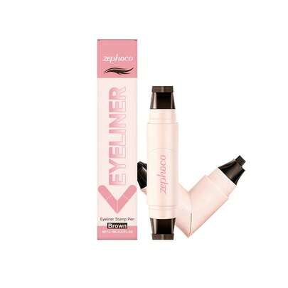 Tampon pour eyeliner double face longue tenue - Fini mat imperméable, création d'ailes facile pour les mariages et événements formels