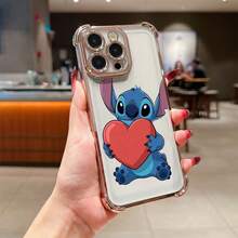 This Disney Lilo & Stitch Phone Case, Featuring Cartoon Characters Like Stitch And Angel, Boasts A Cute And Playful Design, A Simple And Stylish Appearance, And A Smooth And Comfortable Feel. It Offers Camera Protection, A Transparent And Fashionable Back Panel, And Reinforced Corners For Effective Drop Protection, Making It An Ideal Choice For Young People. This Phone Case Is Compatible With IPhone 17/16/15/14/13/...12/11/XR/XS/X Series And SamsungGalaxy S22, S23, S24, And S25 Series Phones. It's The Perfect Gift For Friends And Family. - 紫色 - 查看 7