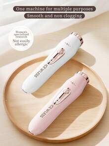 OBOVAY 女士多功能理发器：USB充电，液晶显示屏，家用腋下及比基尼部位剃毛器，眉毛及鼻毛修剪器，身体护理套装 - 彩色 - 查看 6