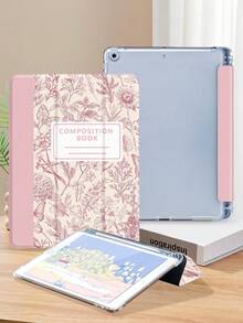 Handpainted Plant Pattern Protective Case Compatible With IPad 7/8/9/10.2", IPad 10th Gen, Kindle Paperwhite 12th Gen 2024, Kindle 11th Gen 2022, Galaxy Tab, With Auto Sleep/Wake Function, Multiple Styles Available - Nhiều màu - Xem 3