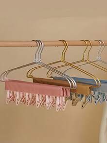 Portable Travel Fabric Clothes Hanger Multifunctional Folding Clothes Clip Sock Underwear Clip For Hotel, Travel Accessories Drying Rack Suitable For Luggage Closet Organization Travel Accessories Travel Essentials Car Accessories Outdoor Accessories Air Plane Case Useful Things Travel Must Haves Beach Vacation Holiday Essentials School Accessories Back To School Supplies Stuff Travel Essentials Household Items Home Essentials - 彩色 - 查看 7