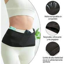 Cangurera para Correr para Hombre y Mujer, Transpirable, Cangurera Deportiva Elástica, Riñonera para Correr de Alta Elasticidad, Ideal para Ciclismo, Trotar, Running, Gimnasio, Viaje (L),40079815 - Rojo - Ver 5