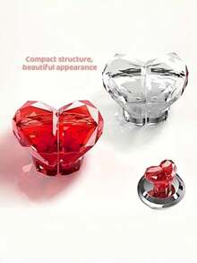 2个/4个心形马桶冲水按钮，美甲修容马桶水箱辅助工具 - 彩色 - 查看 4