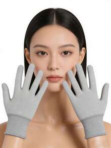 1/6 双装防静电碳纤维防护手套，防滑、耐磨、防尘、触感灵敏、透气袖口，通用电子元件防护手套 - 灰色 - 查看 11